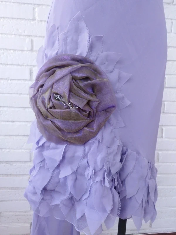 Lilac asymmetrical Y2K dress — Vintage 2000s slip cocktail fairycore