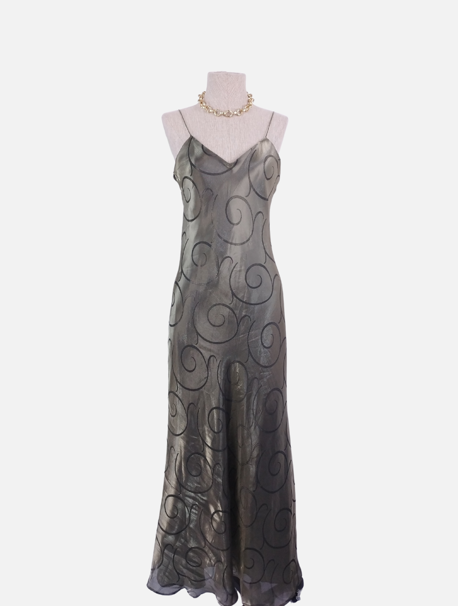 Vestido Fiesta VINTAGE Largo Lencero