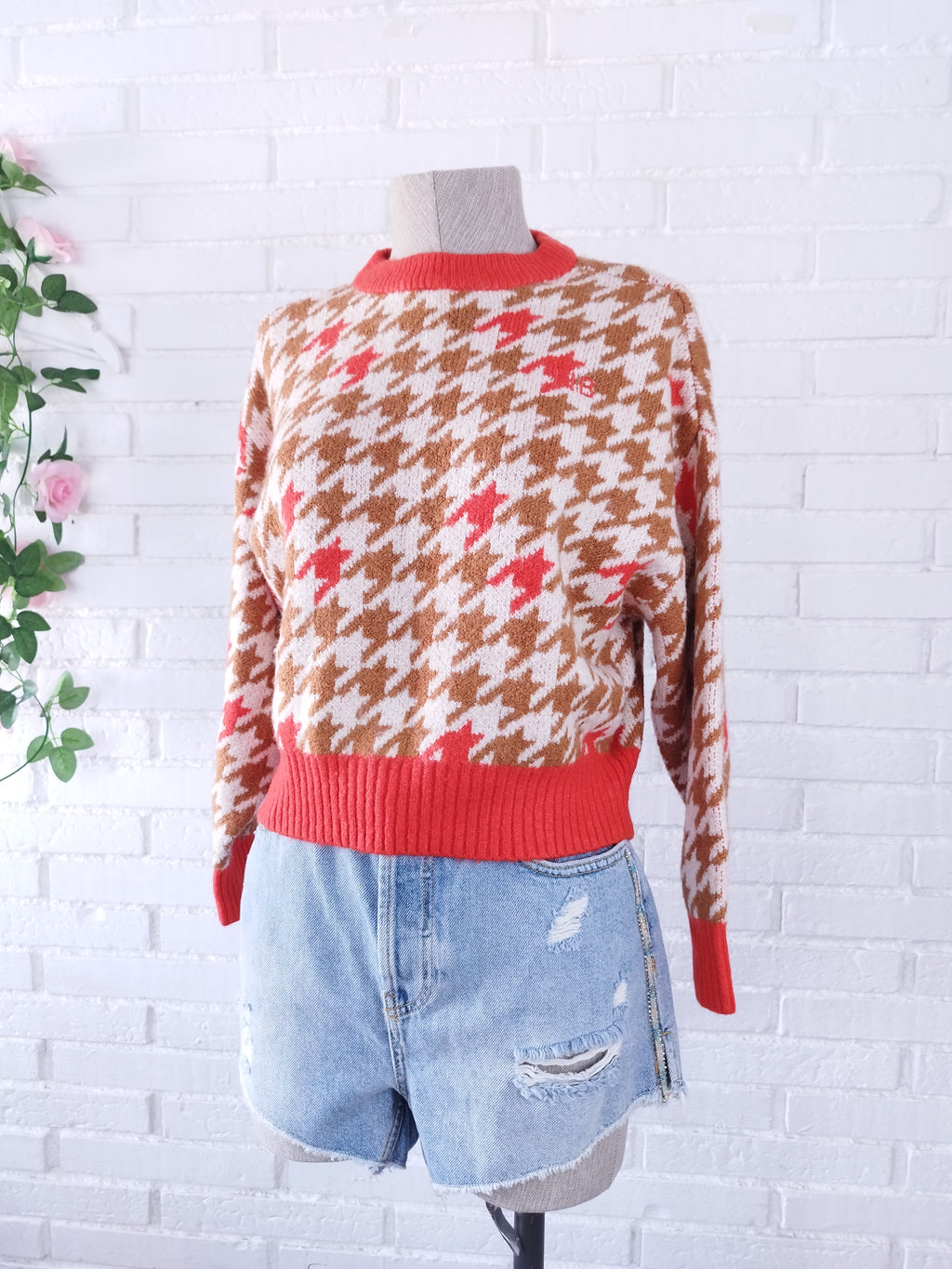 Jersey HAMPTON BAYS Punto Pata de Gallo Vichy Style