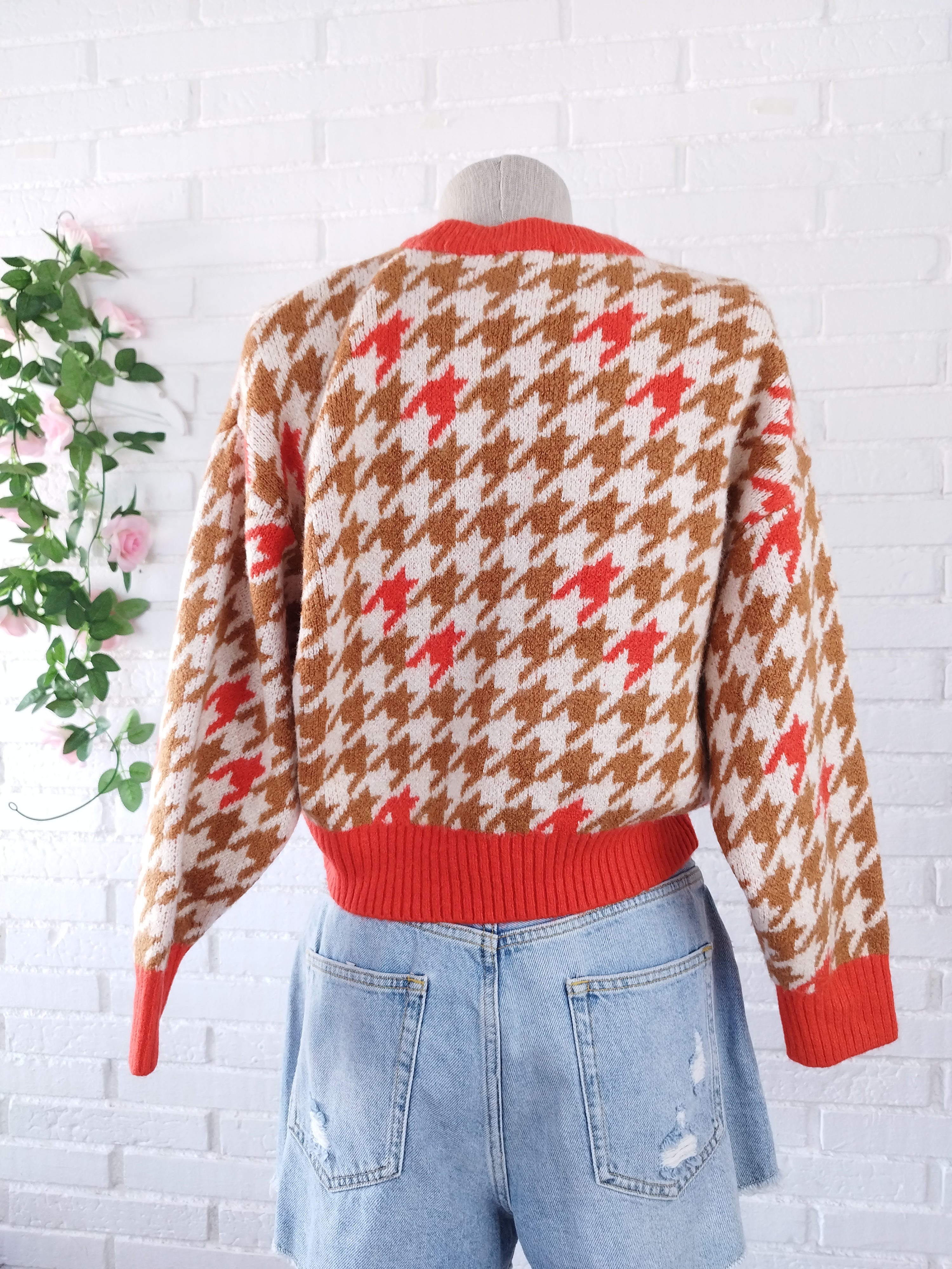 Jersey HAMPTON BAYS Punto Pata de Gallo Vichy Style