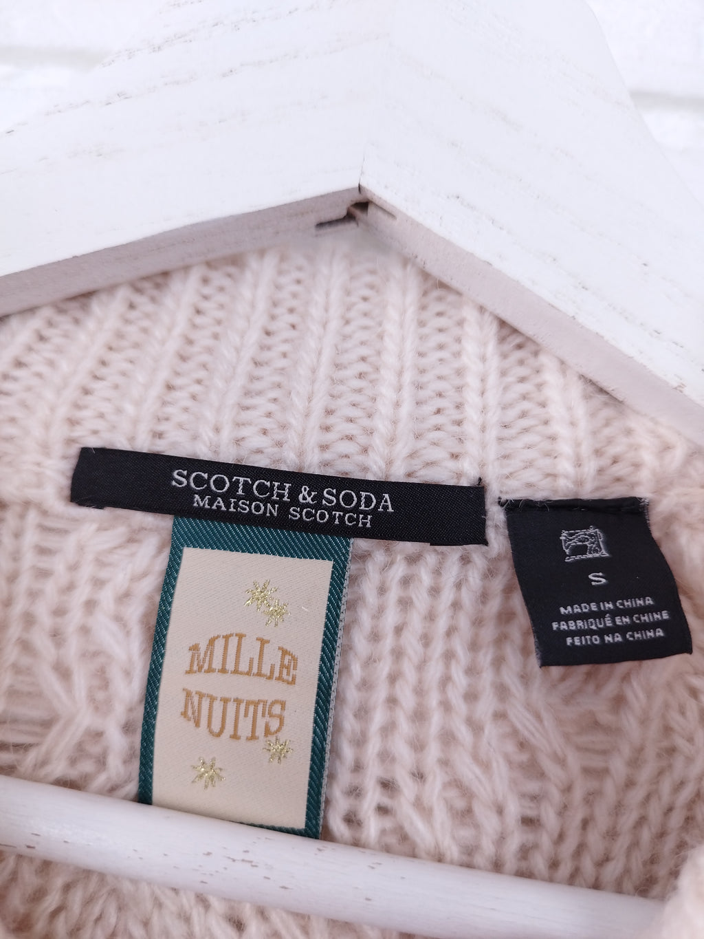 Jersey SCOTCH & SODA Punto Trenzado Jacquard Lana Alpaca