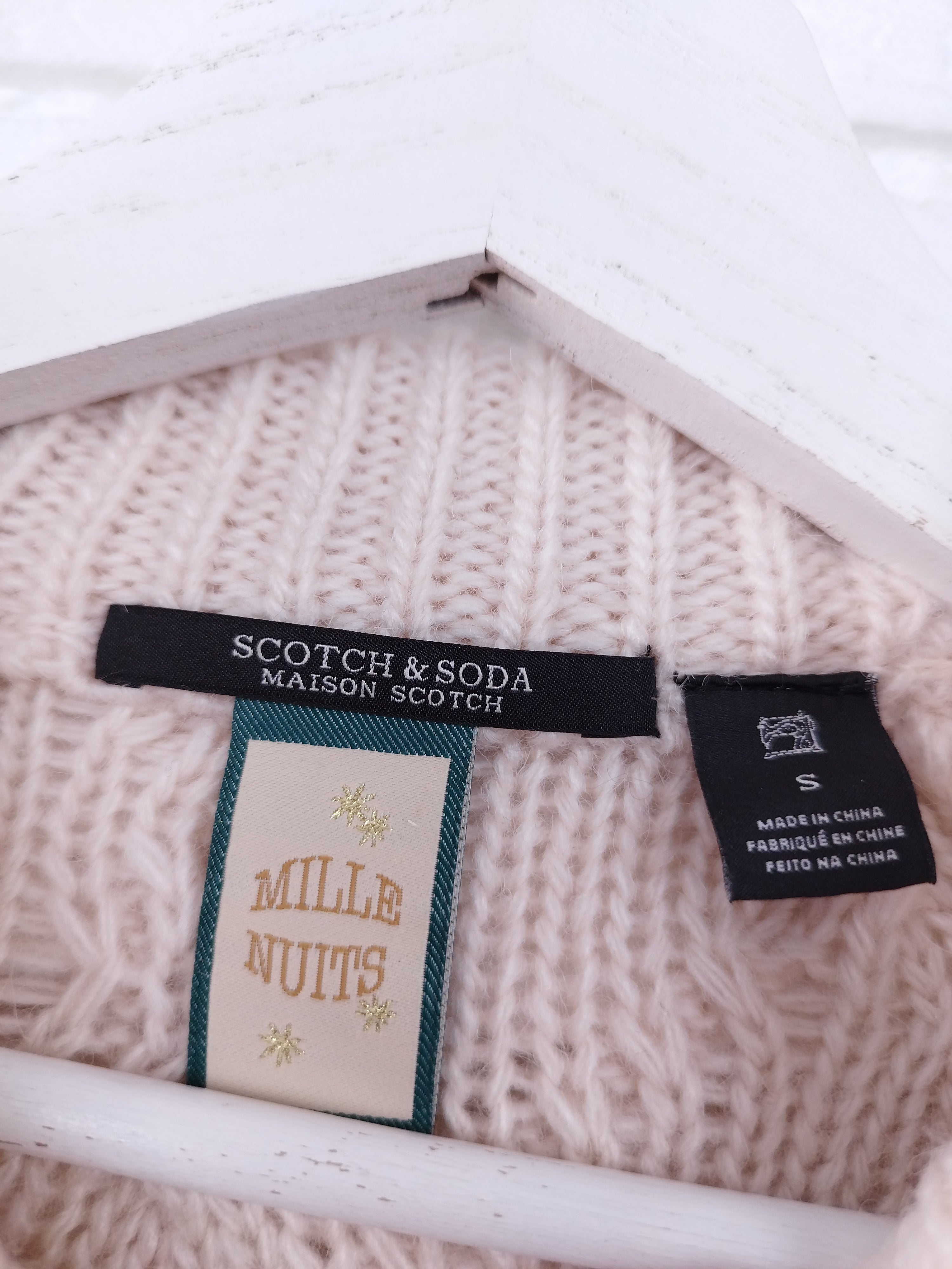 Jersey SCOTCH & SODA Punto Trenzado Jacquard Lana Alpaca