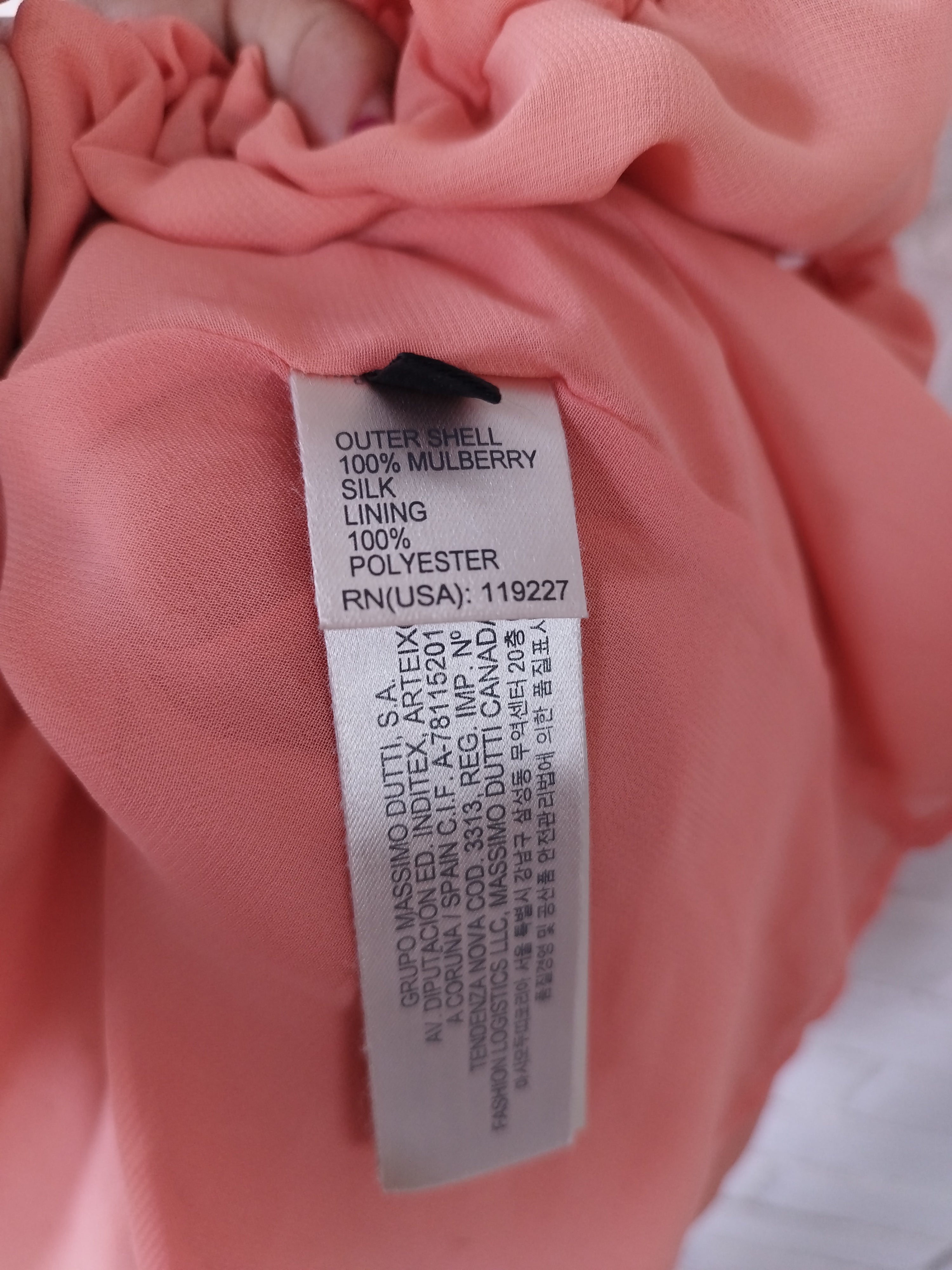 Vestido MASSIMO DUTTI Maxi Fiesta 100%Seda