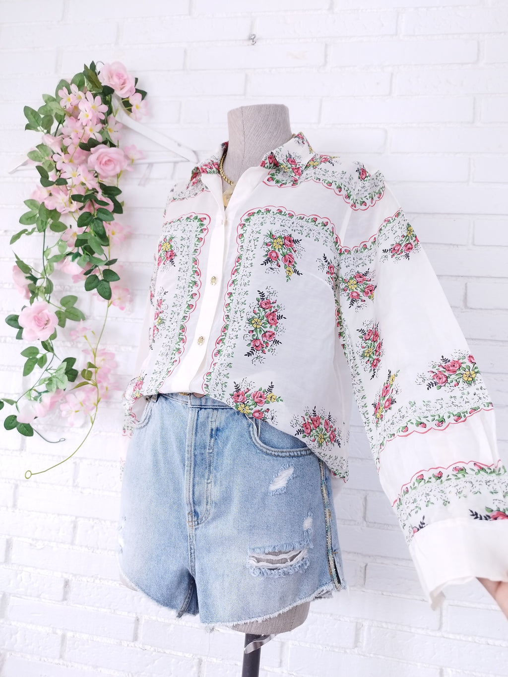 Blusa Larga TODY BURCH Floral Ligera