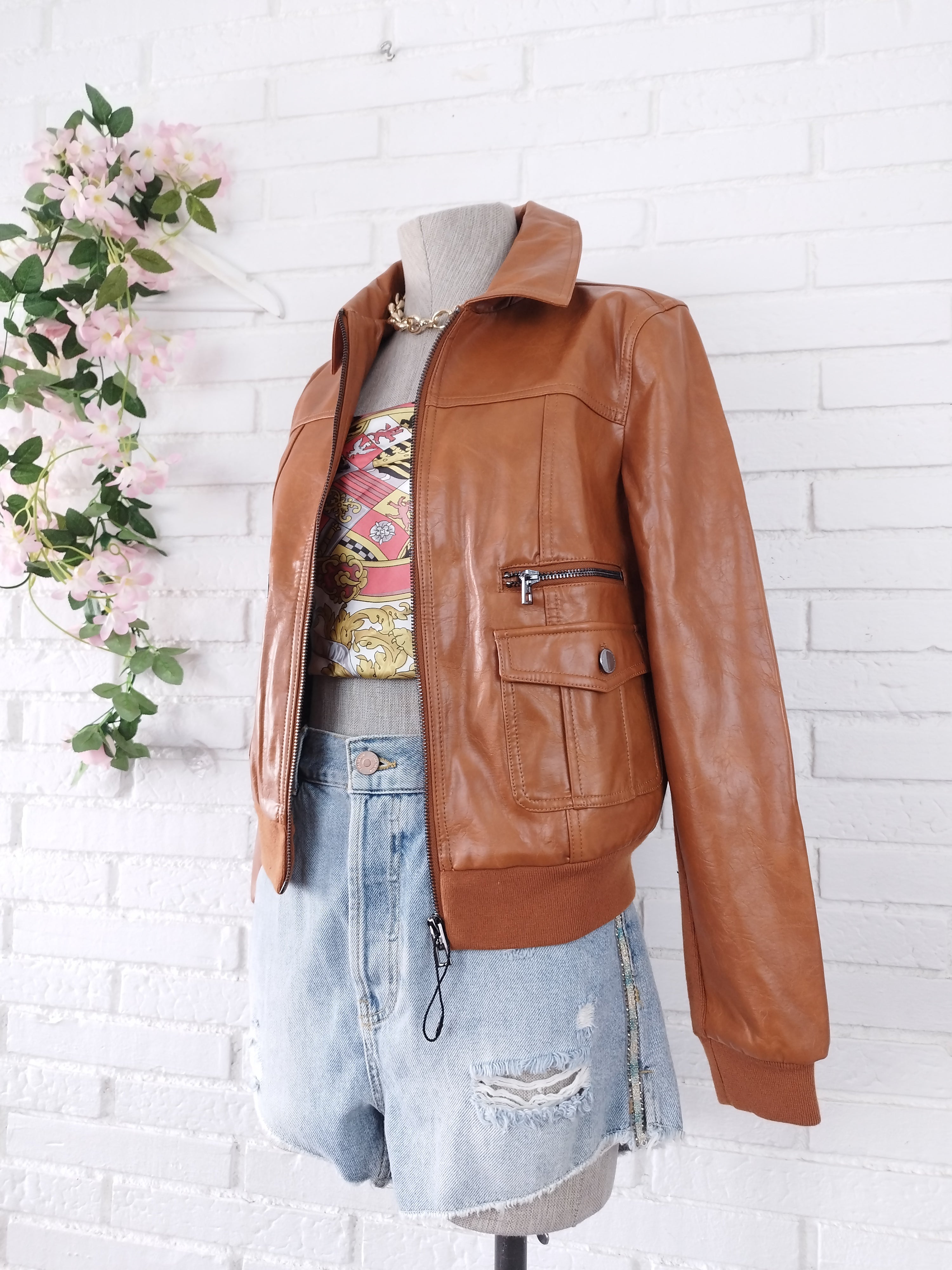 Chaqueta DESIGUAL  Polipiel Style Aviador