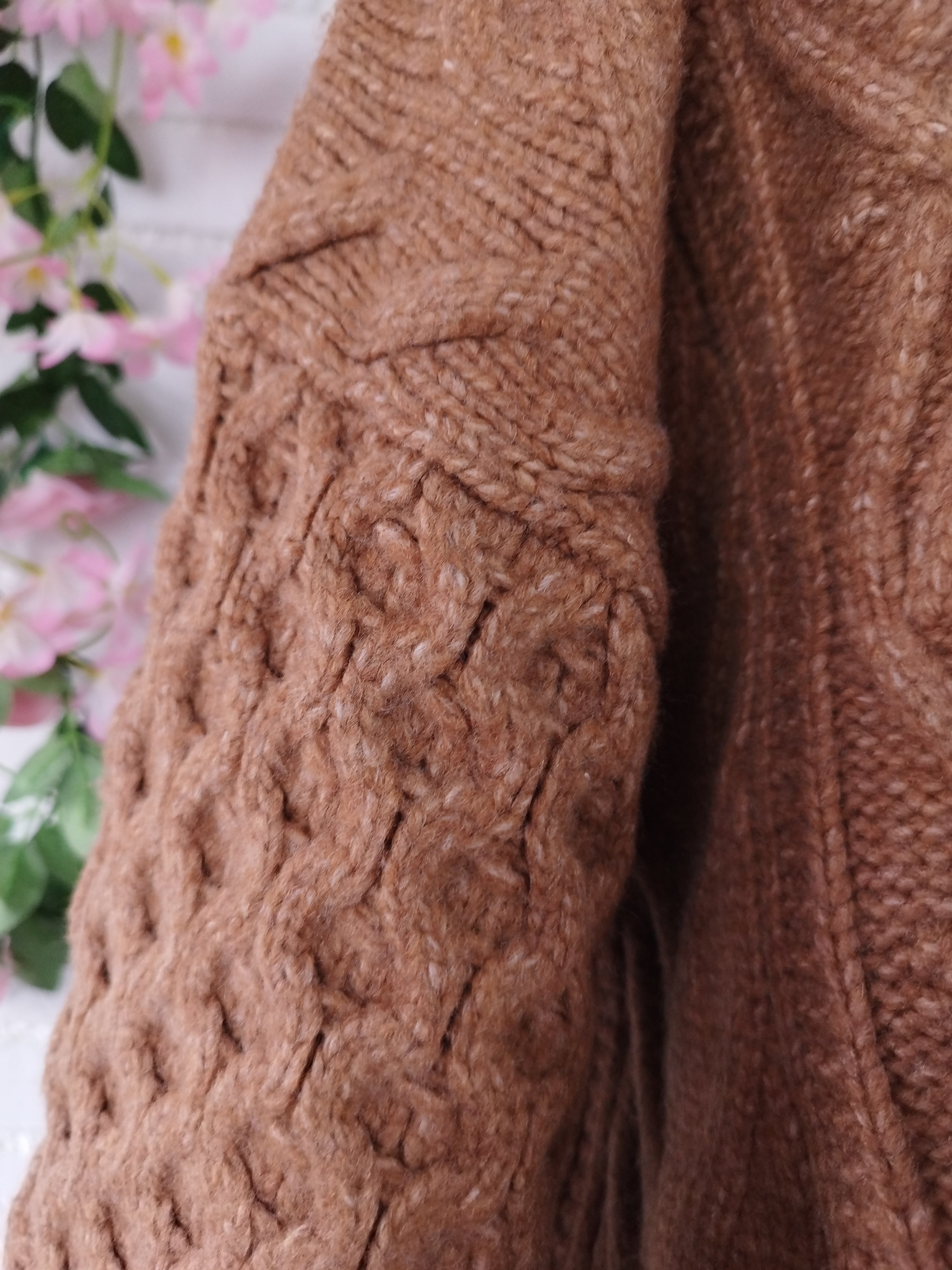 Cardigan SALSA Oversize Trenzado Grueso