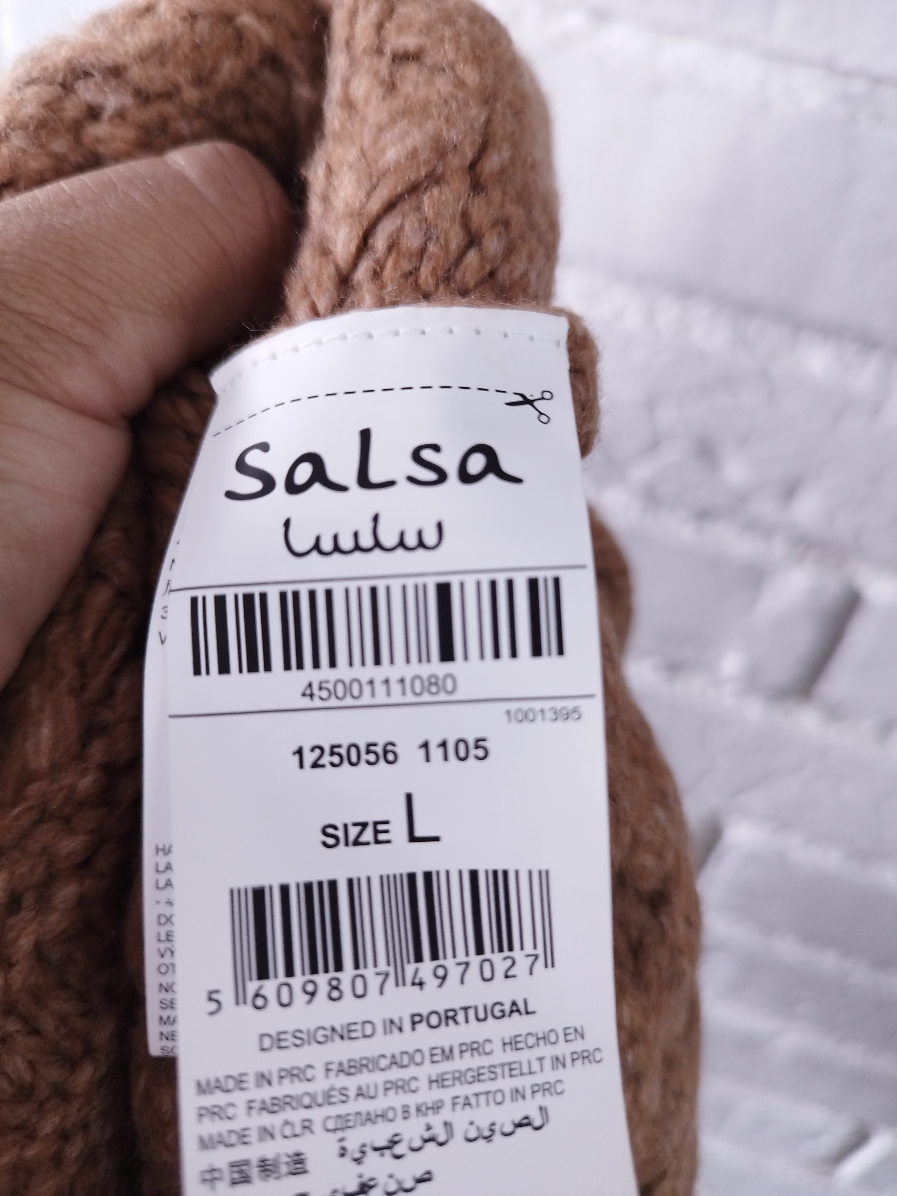 Cardigan SALSA Oversize Trenzado Grueso