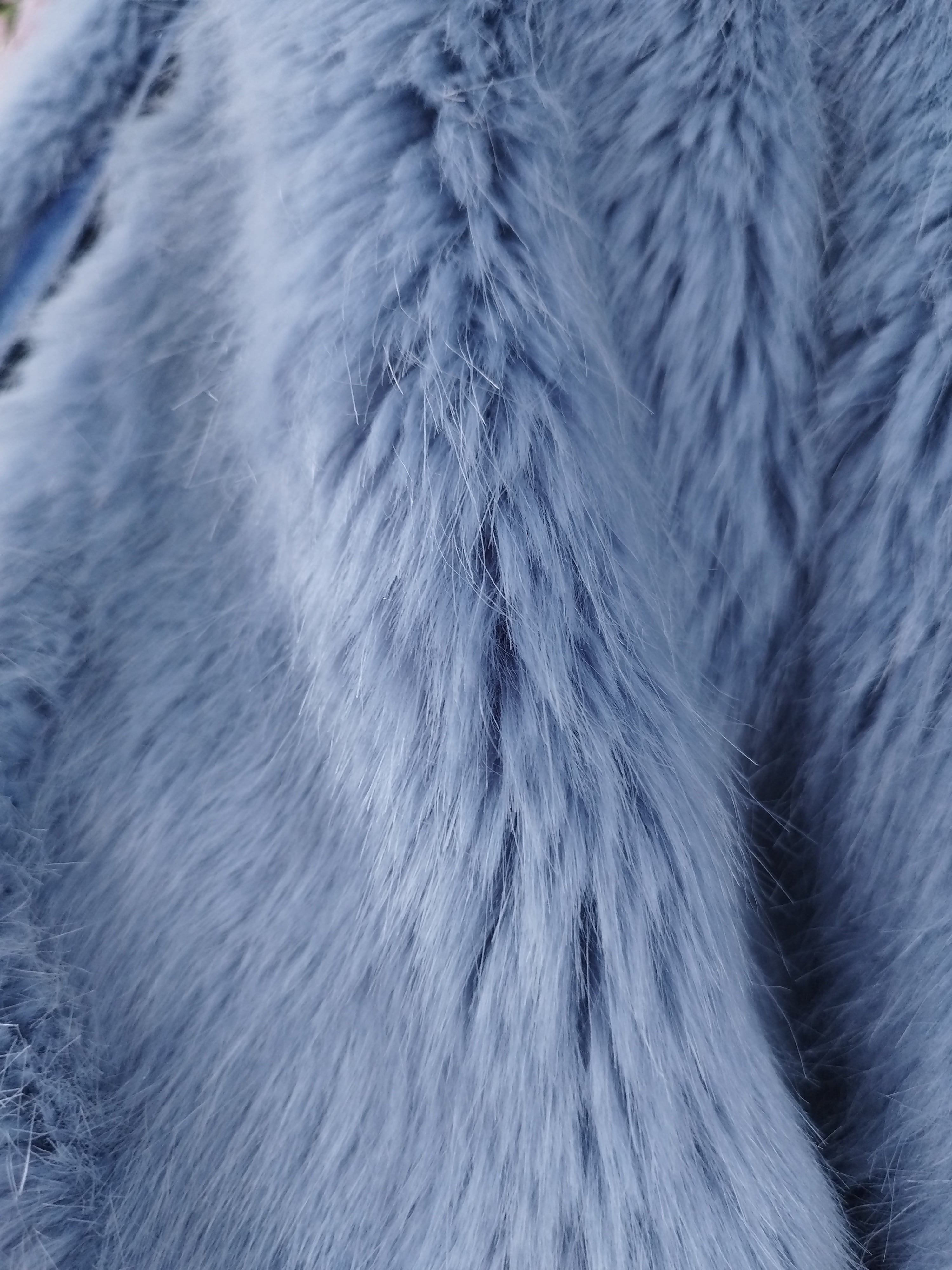 Vintage 2000s Y2K Denim Jacket — Light Blue Faux Fur Street Style Basic Outfit Upgrade