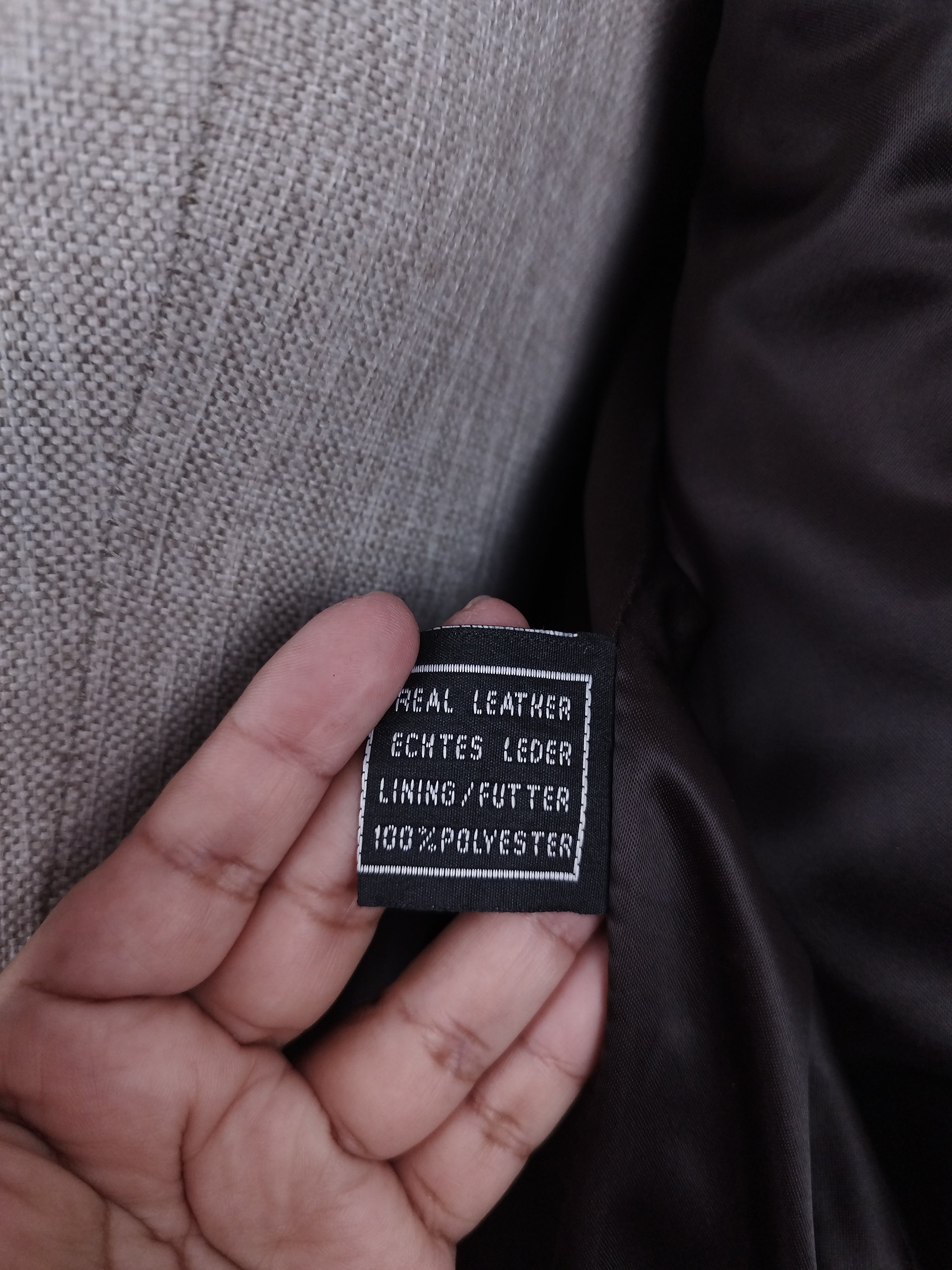 Vintage 90s Leather Jacket — Brown Moto Street Style