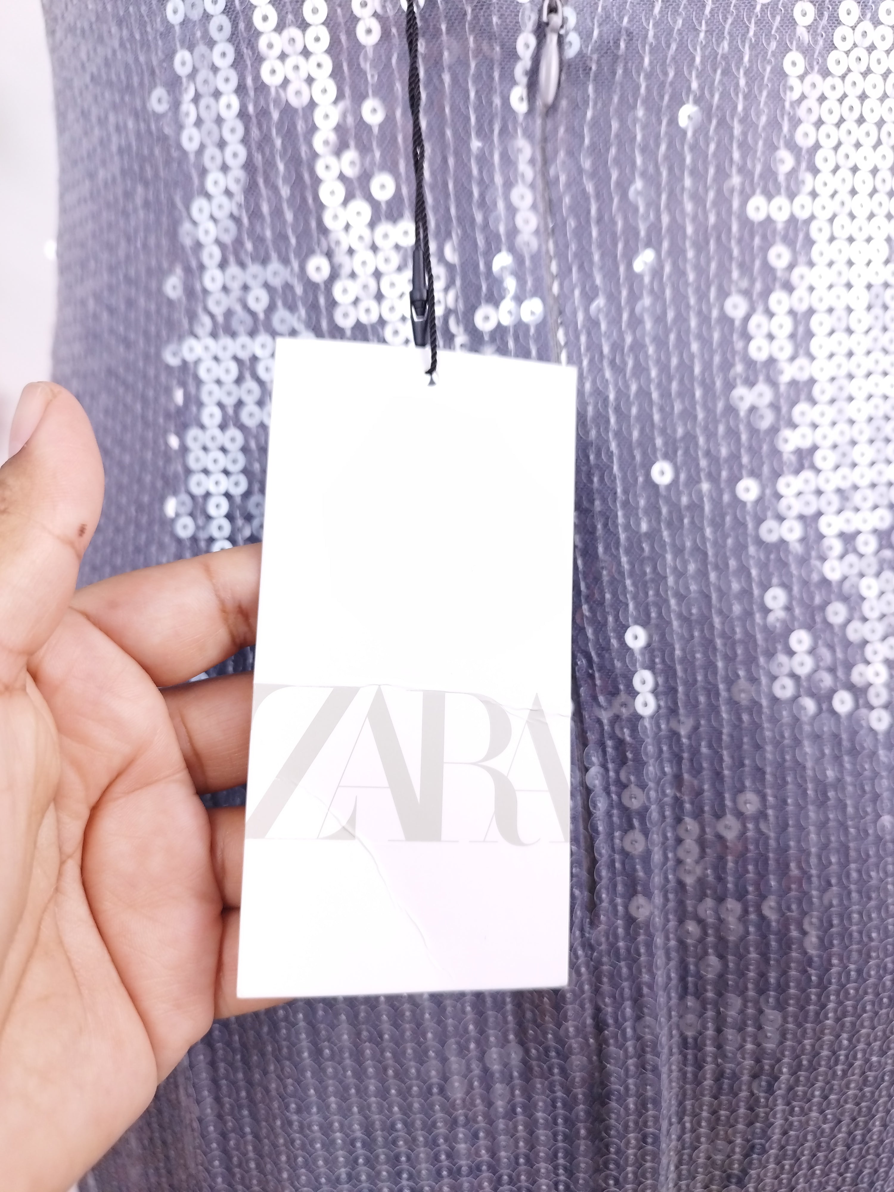 Vestido ZARA Fiesta Lentejuelas Lencero
