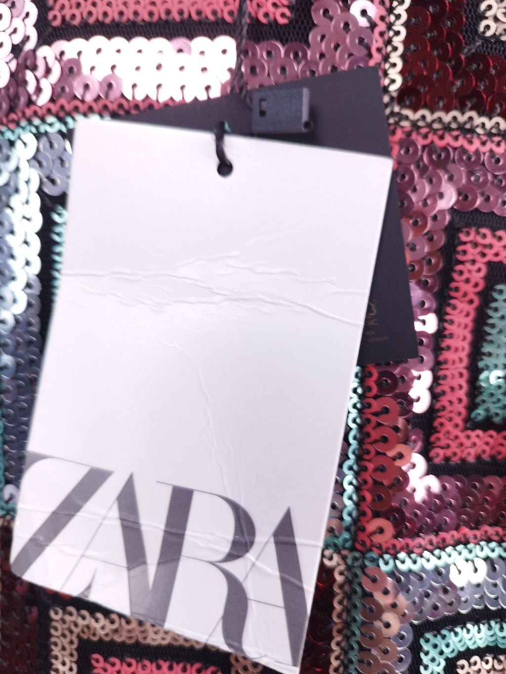 Vestido Corto ZARA Fiesta de Tirantes y Lentejuelas