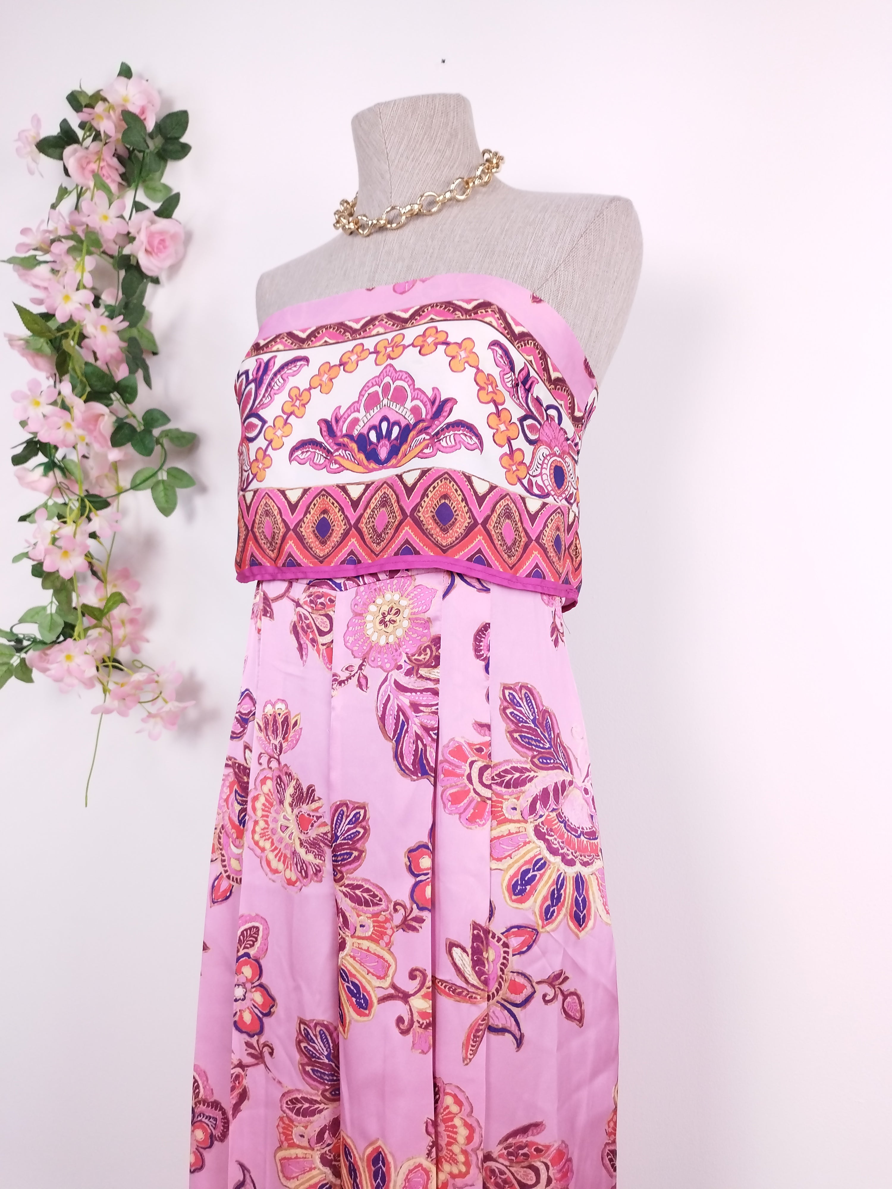 Mono ZARA Largo Satinado elegante Fiesta