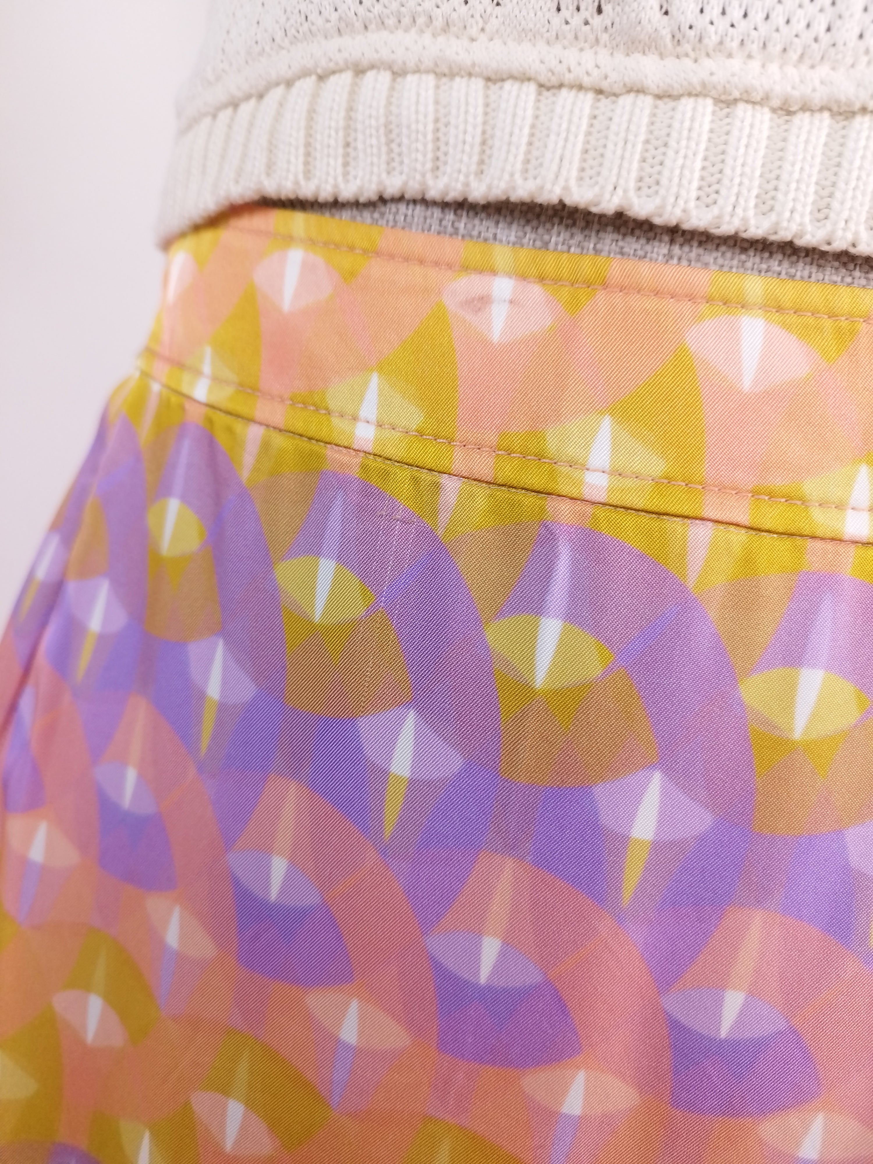 Falda SANDRO Midi Satinada Ibicenco