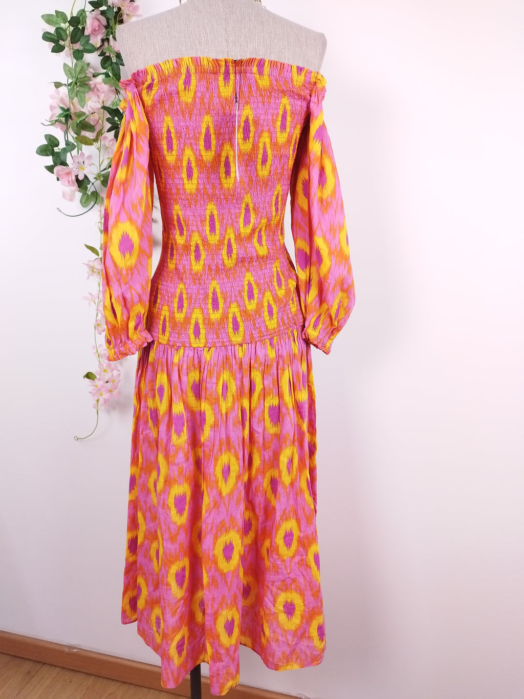 Vestido ZARA Largo Verano 100% algodón