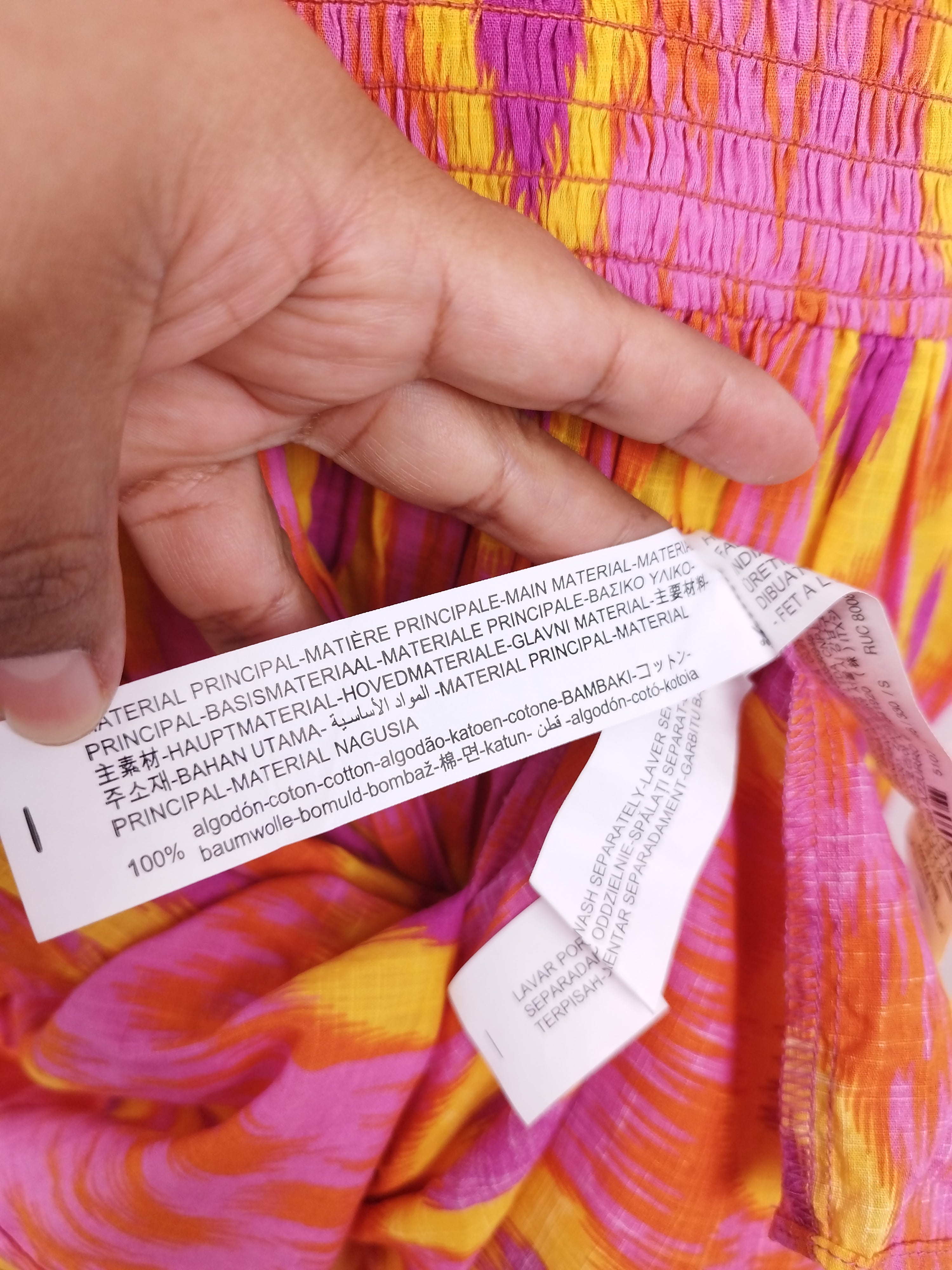 Vestido ZARA Largo Verano 100% algodón