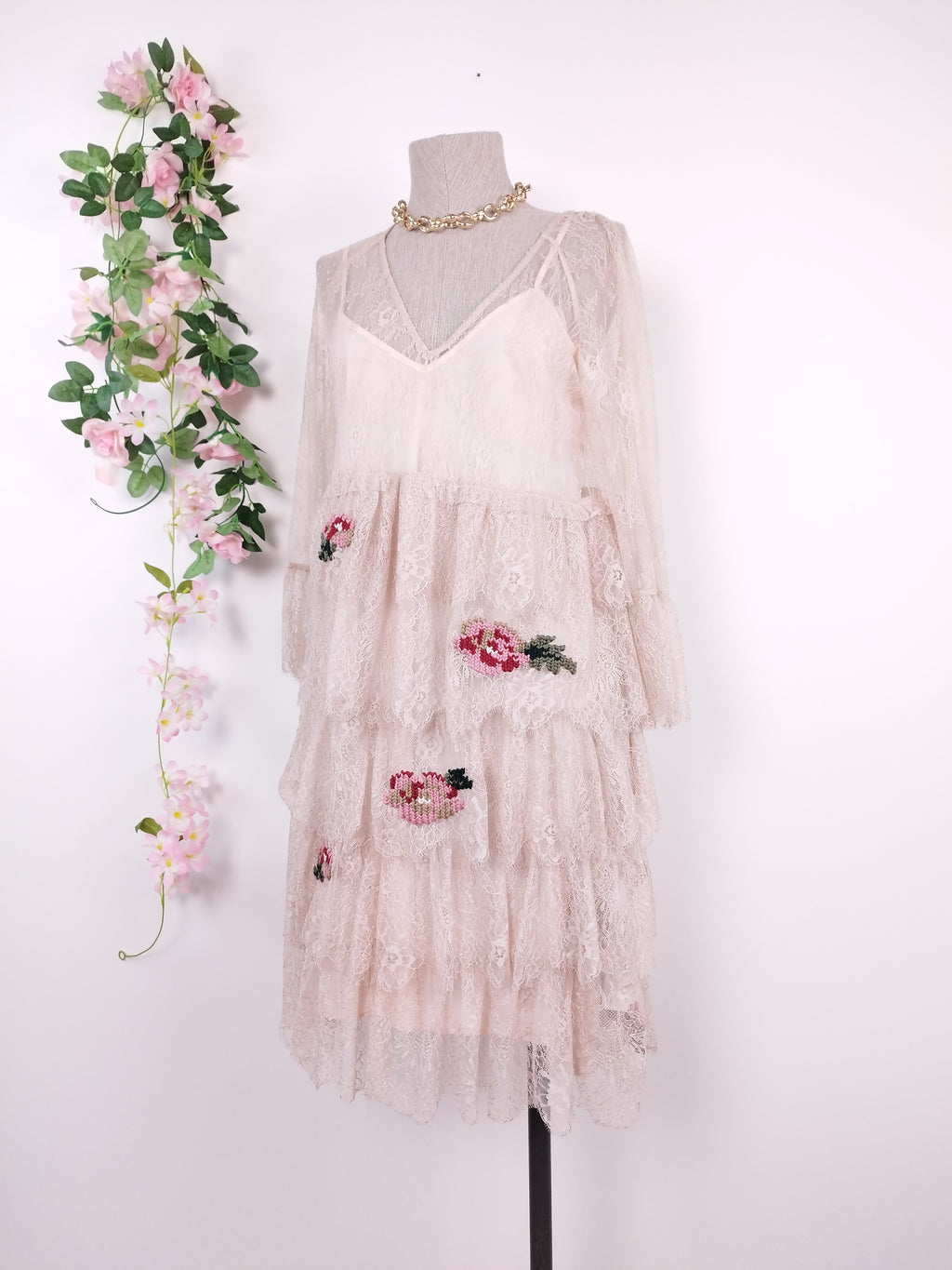 Vestido Twinset Encaje Ibicenco Romántico