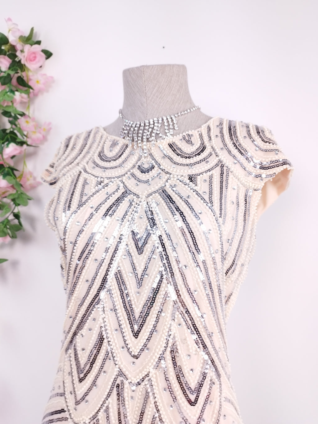 Vestido PRETTYGUIDE Fiesta Lentejuelas Flecos Retro Style