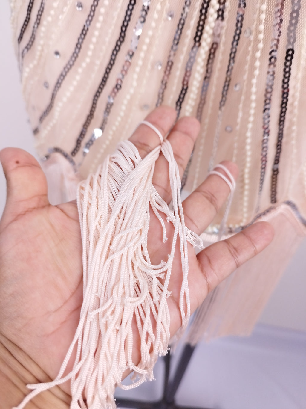 Vestido PRETTYGUIDE Fiesta Lentejuelas Flecos Retro Style