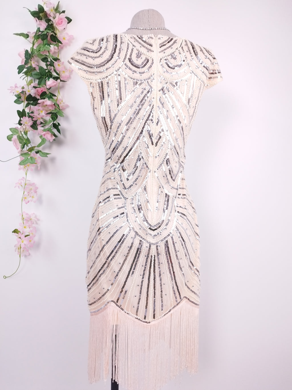 Vestido PRETTYGUIDE Fiesta Lentejuelas Flecos Retro Style