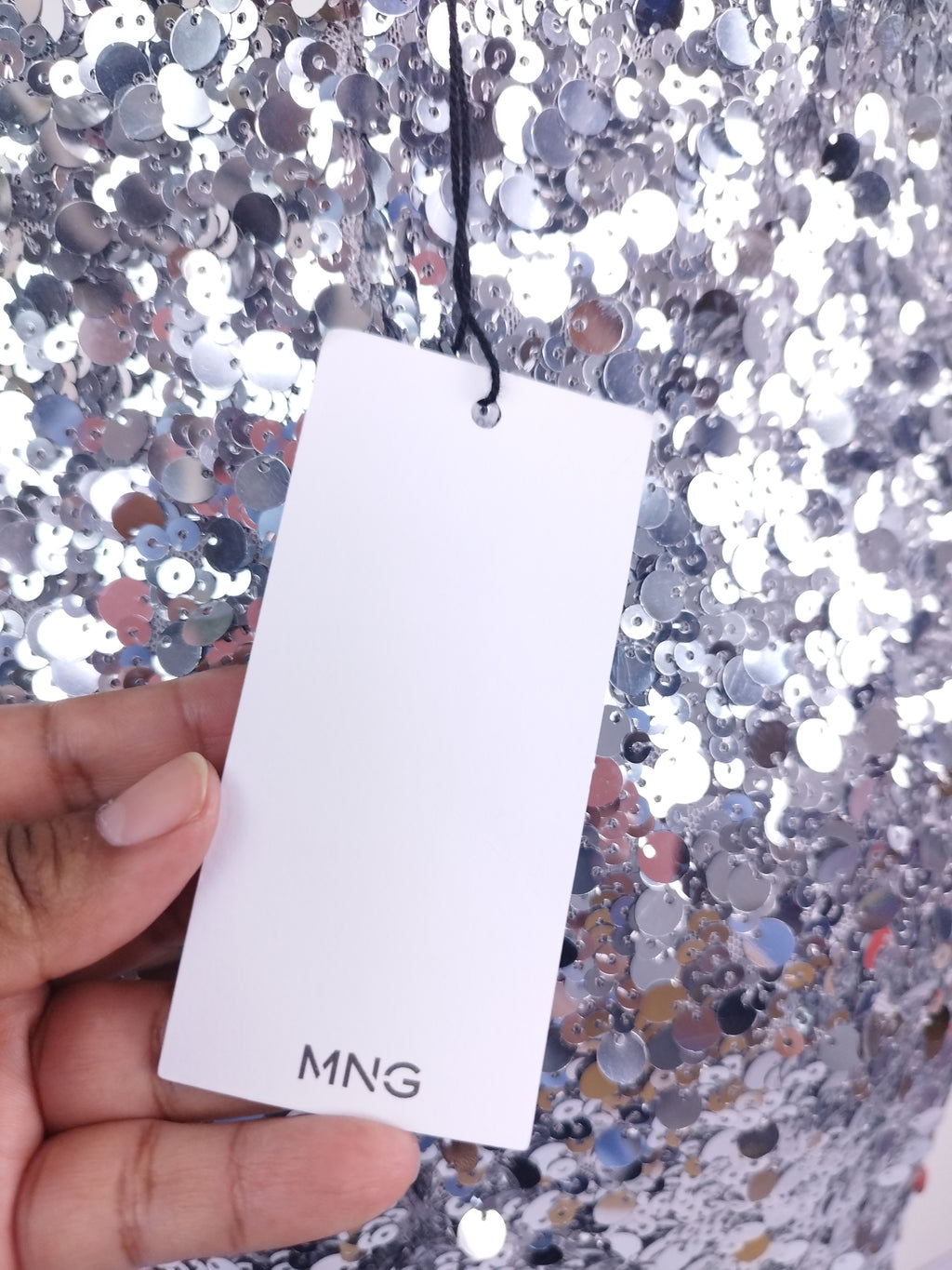 Falda MANGO Midi lentejuelas Fiesta