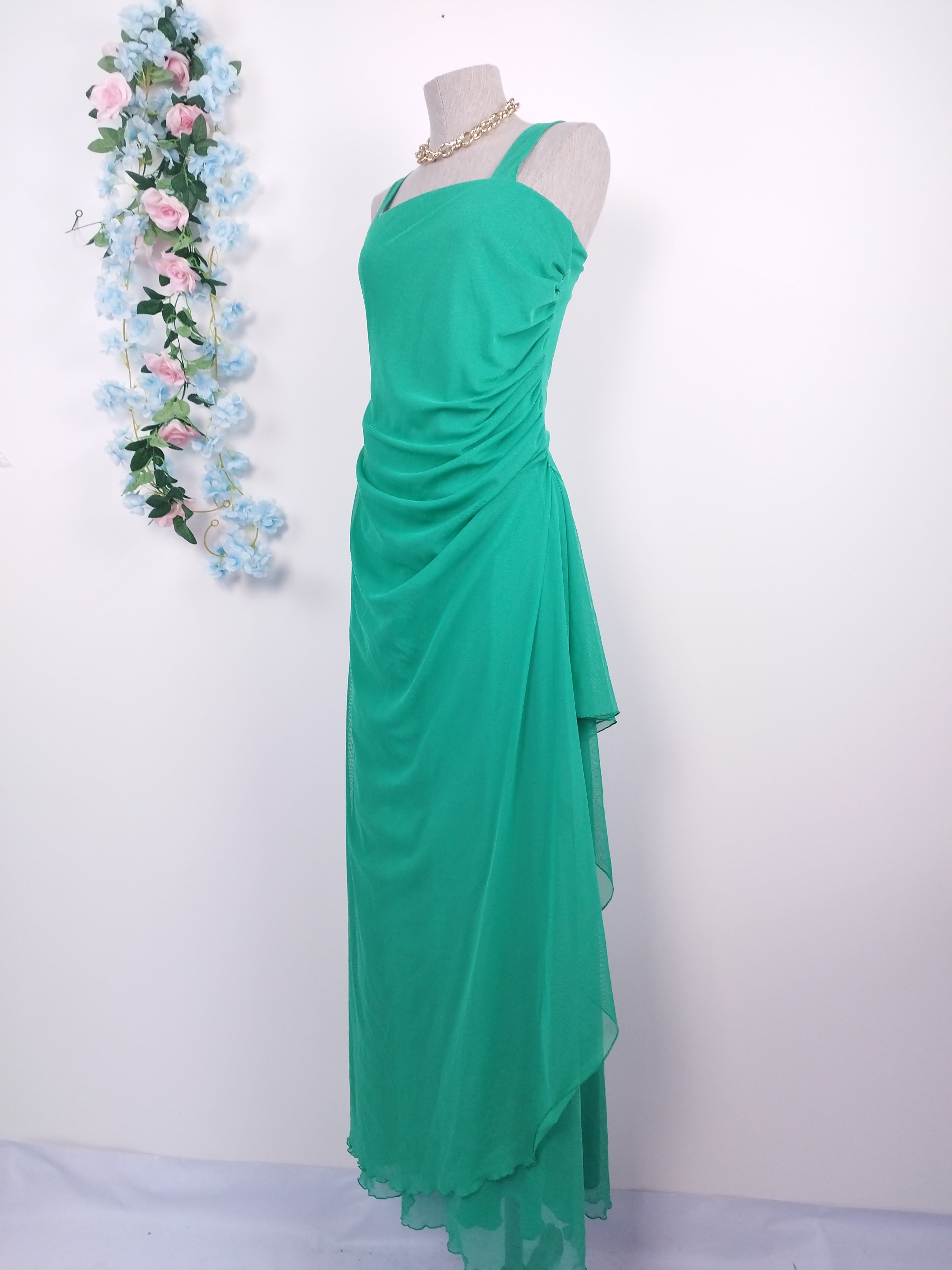 Vestido Drapeado VINTAGE 90s Fiesta Tul