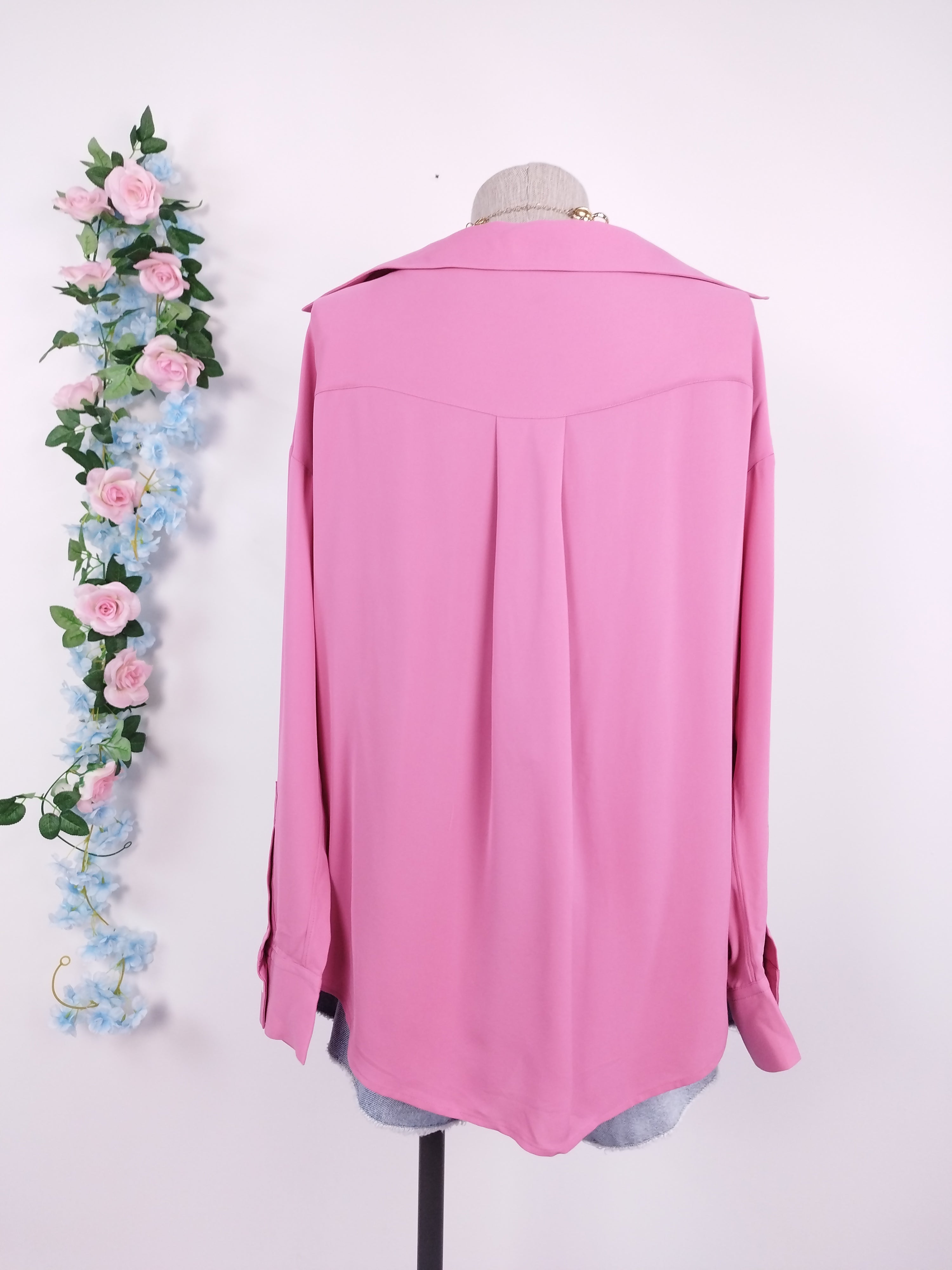 Blusa THEORY Manga larga con tirantes